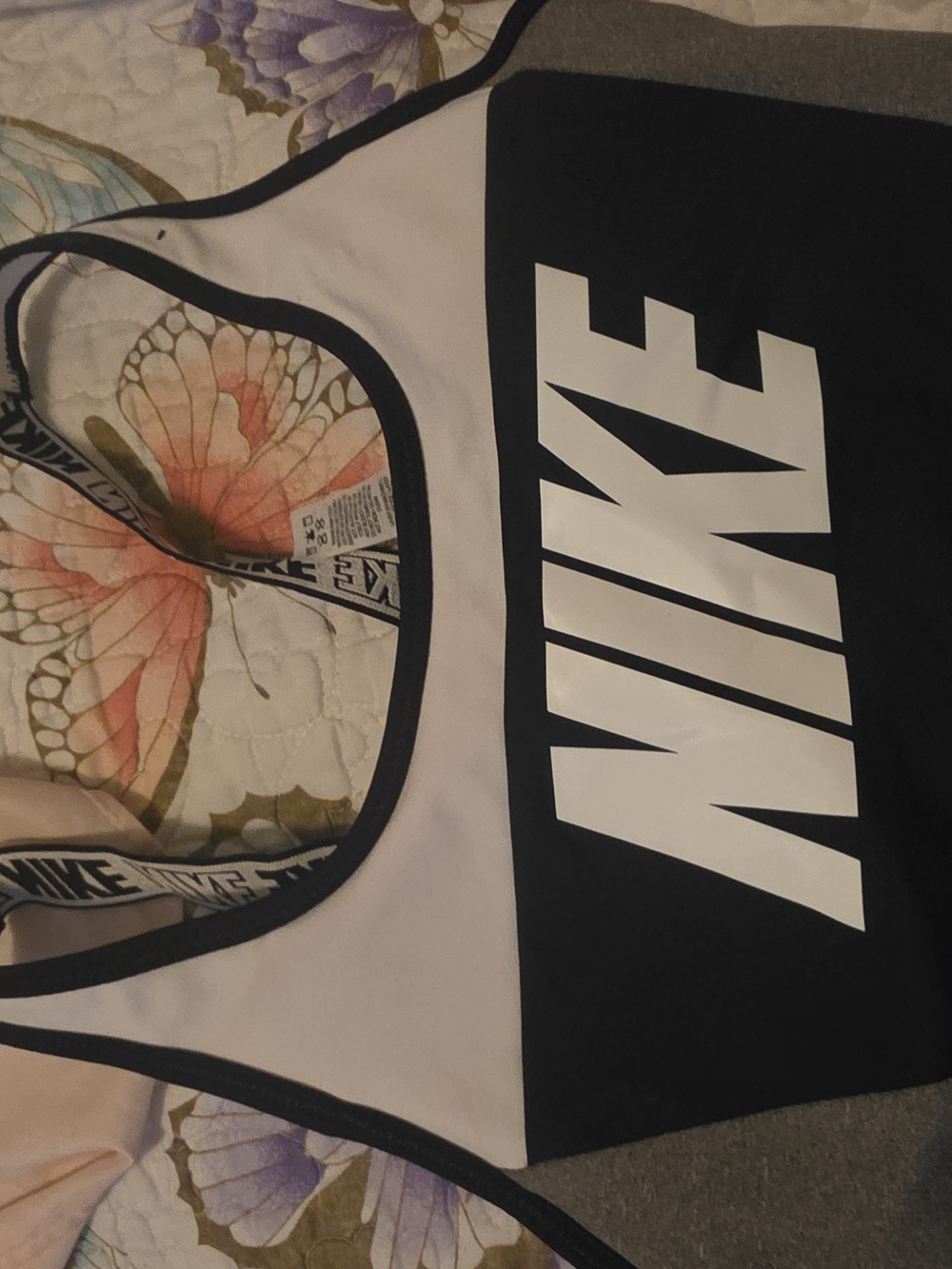 Nike Black and White Girls' Athletic One-Piece
